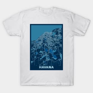 Havana - Cuba Peace City Map T-Shirt